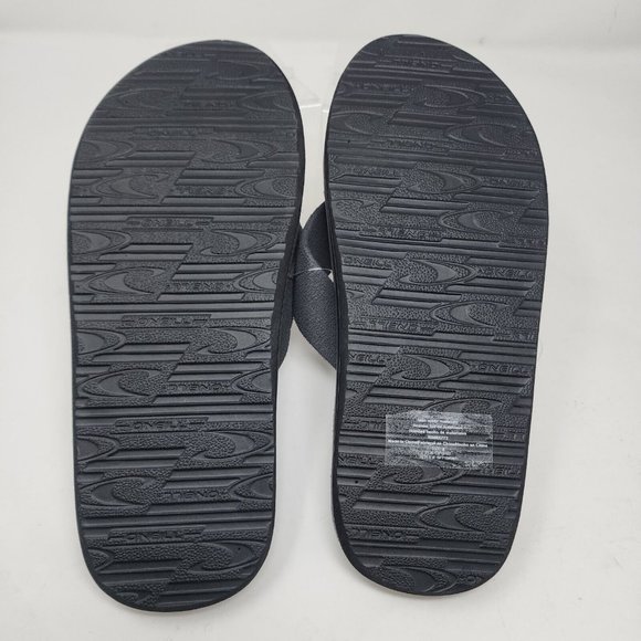 Oneill Sandals Mens 8 Grey Phluff Daddy Flip Flop Comfort Soft Beach Pool Shoes - Picture 6 of 8